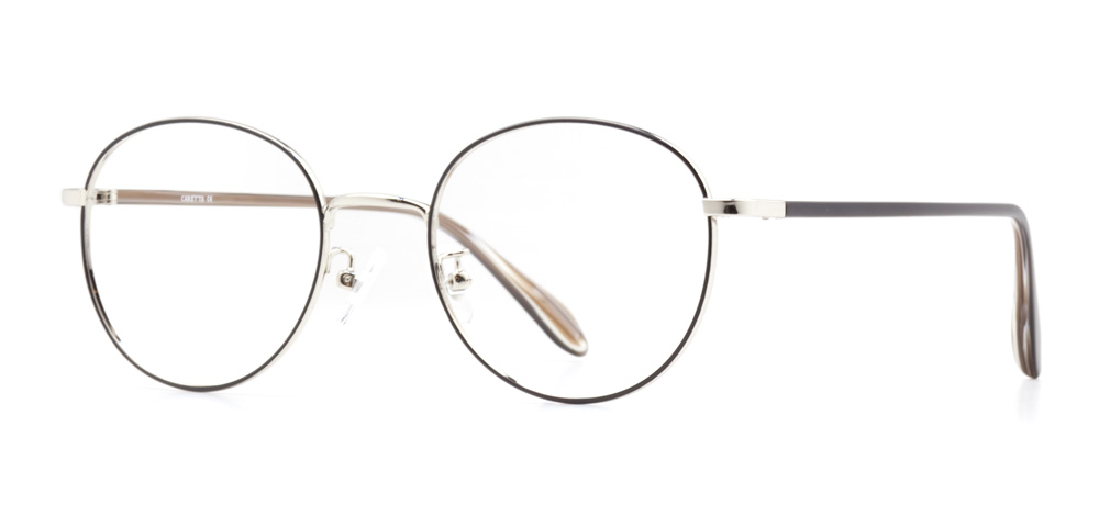 CARETTA Eyeglasses Teenage Man,Woman,Unisex Oval Full-Rimmed Metal Unfiltered CRTTA MTL 7533-C.01